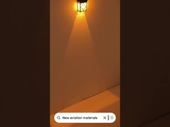 ديكور الجدران الخارجية مصابيح الجدران تعمل بالطاقة الشمسية مع اللون RGB اللون