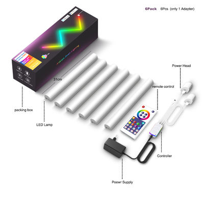 سعر جيد مصابيح حائط LED متعددة الألوان 24W WIFI ODM 310 * 30 * 27MM مصباح حائط ذكي الانترنت
